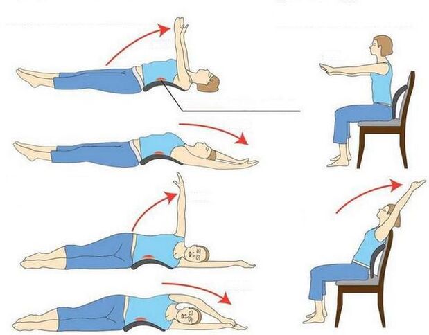 Vingrinājumi osteohondrozes ārstēšanai